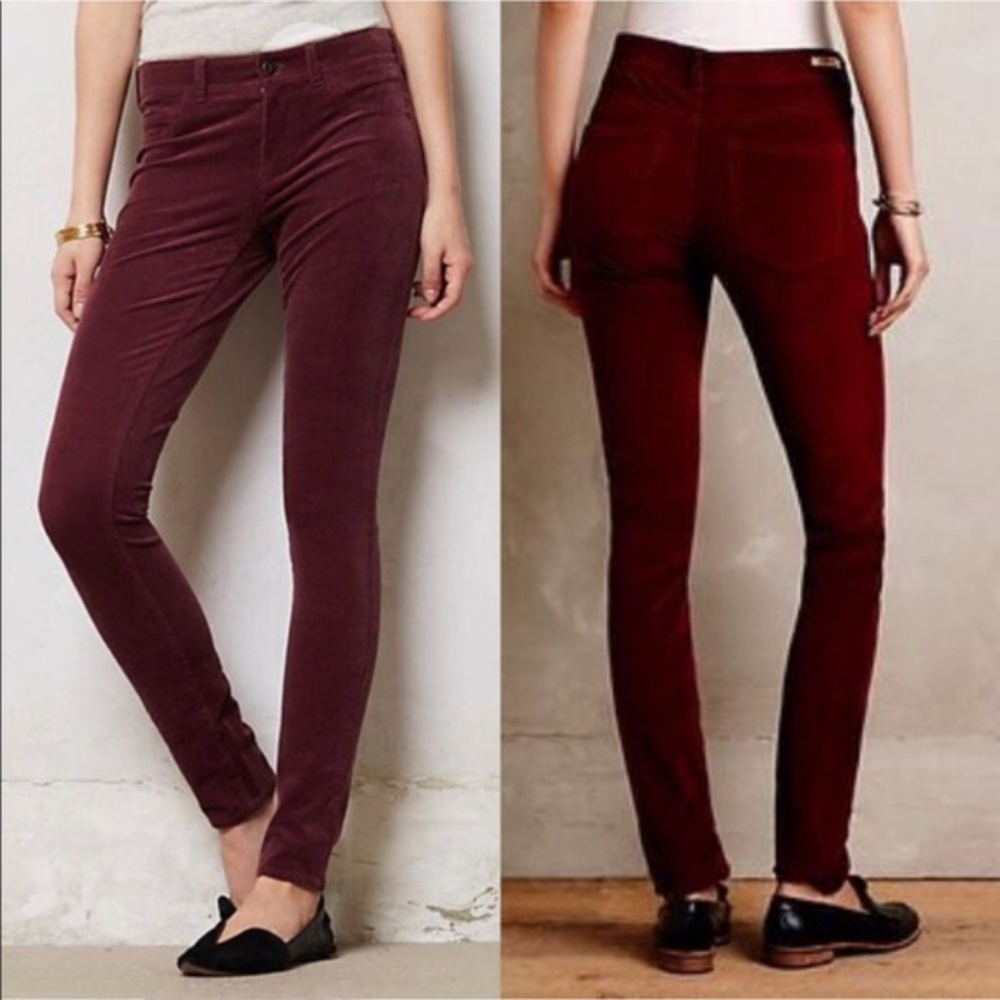Pilcro and the Letterpress Serif Corduroy Skinnies